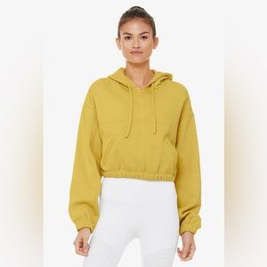 Alo stadium hoodie yellow